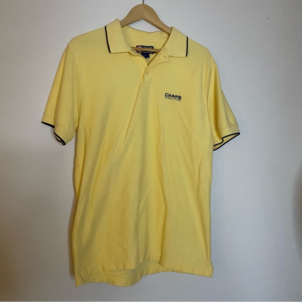 Chaps Yellow Polo Shirt for Men size medium